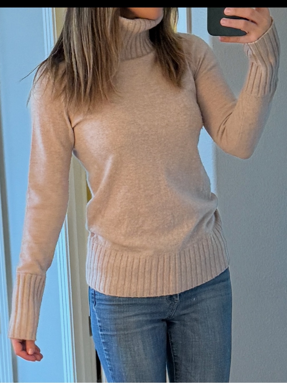 R|Label Cream Turtleneck wool & cashmere  Sweater